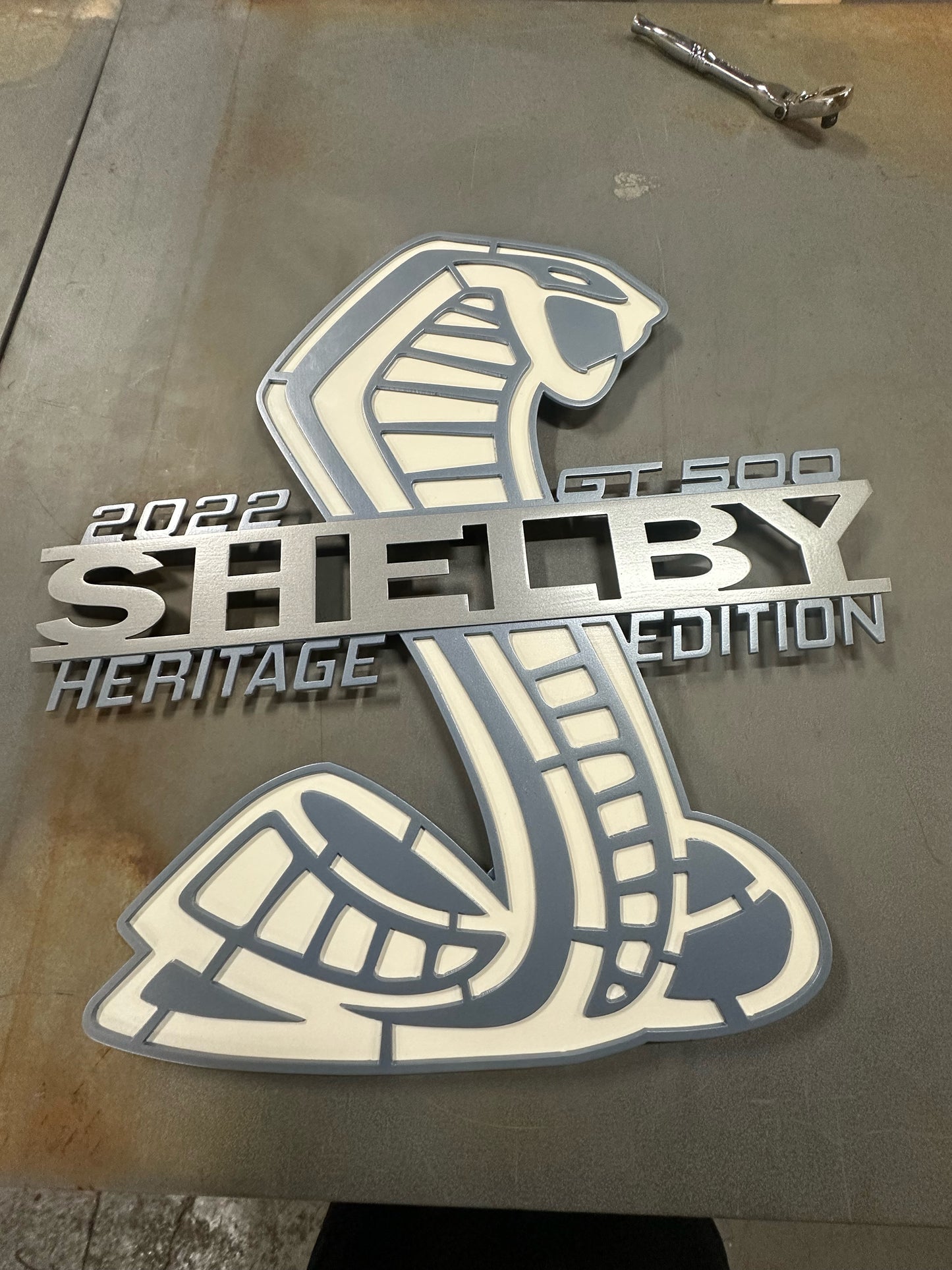 Shelby heritage edition gt500 hood prop, brittany blue