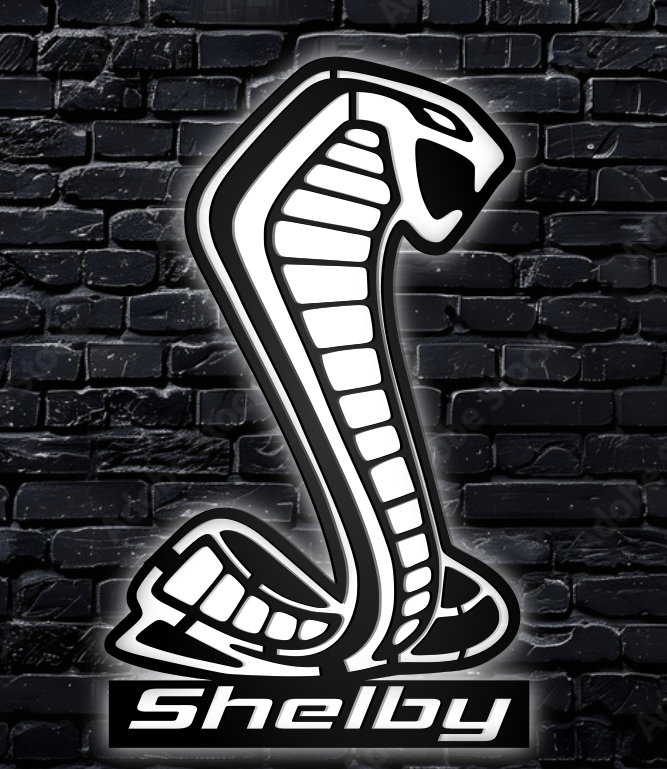 Officially licensed Metal Black Shelby Backlit LED Light! 🔥 48x28”, powder-coated metal