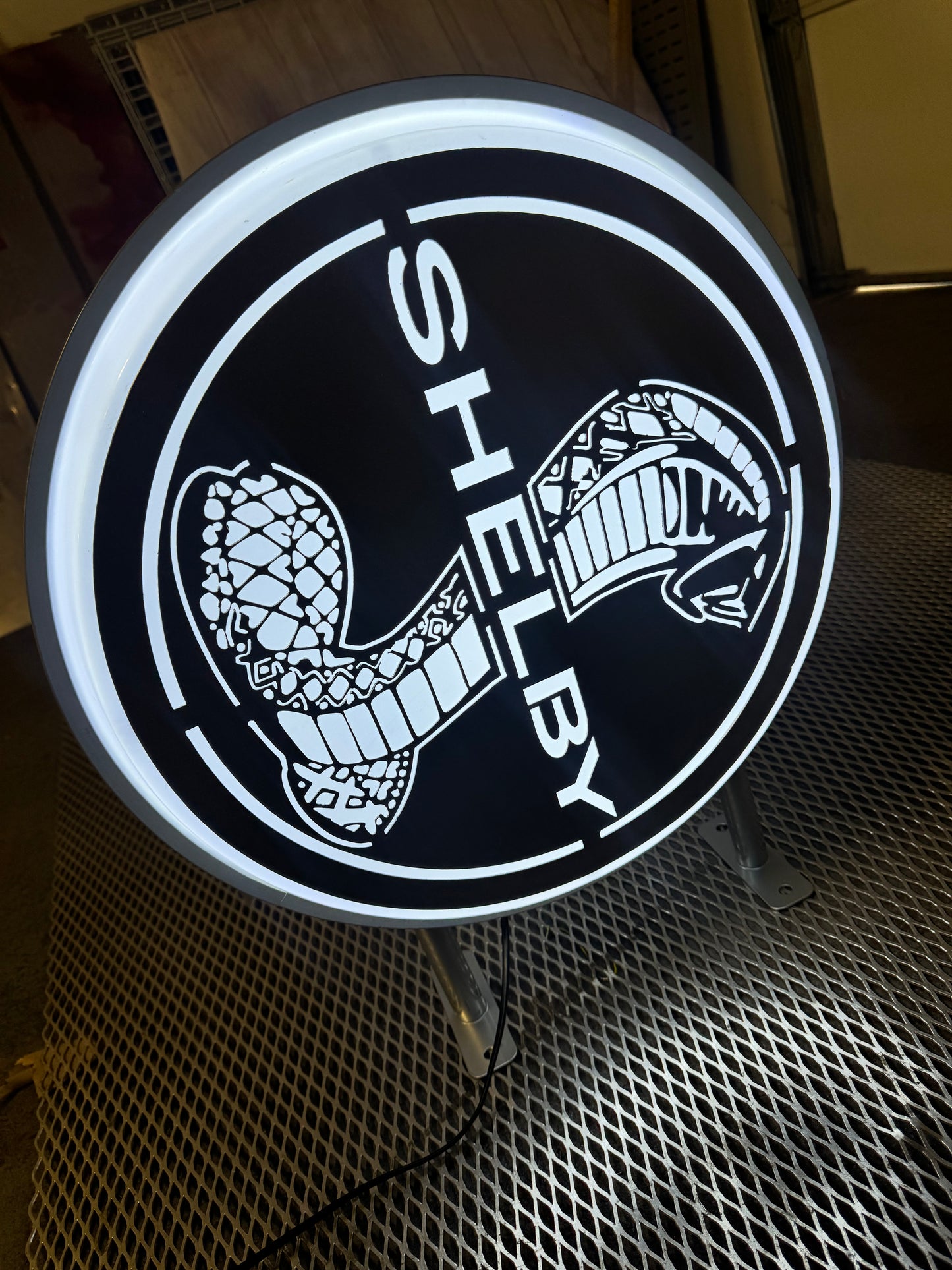 20"Round LED Light Box Shelby Sign Double Side