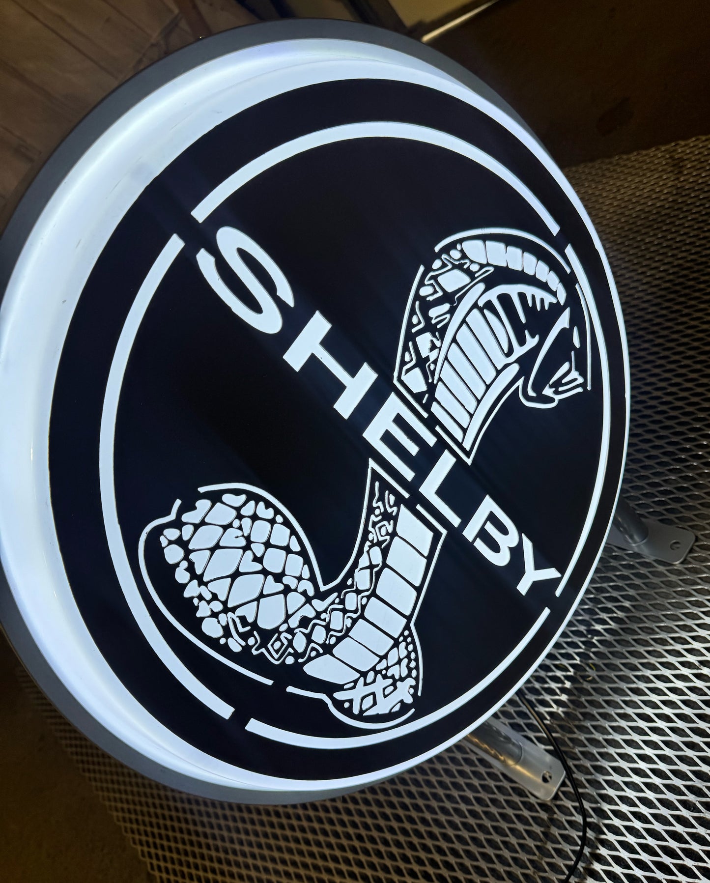 20"Round LED Light Box Shelby Sign Double Side