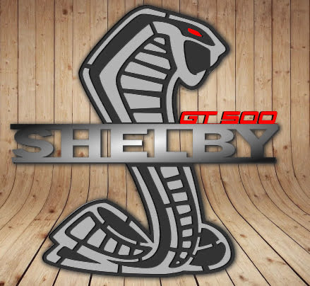 Gt500 Shelby hood prop, gray metallic, silver and red