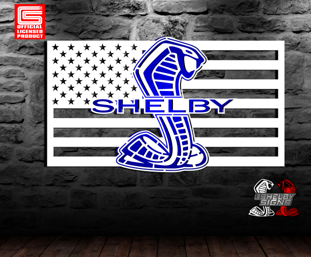 Official USA carroll Shelby Flag