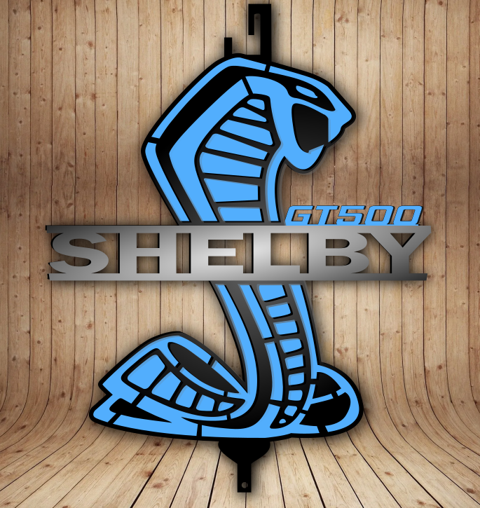 Shelby GT500/GT350 wall decor and hood prop, (DETACHABLE PROP)