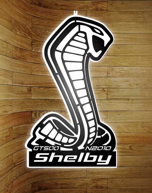 Officially licensed Metal Black Shelby Backlit LED Light! 🔥 48x28”, powder-coated metal CUSTOMIZABLE