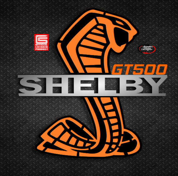 Shelby gt500 hood prop, orange fury